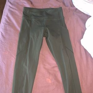 olive green lululemon leggings